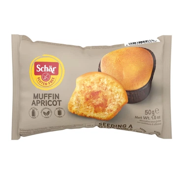 Мафин без глютена с абрикосовым джемом Schar 50г