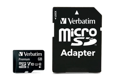 Карта памяти microSD 32Gb Verbatim class 10 + SD адаптер (MDAVR-9/G)