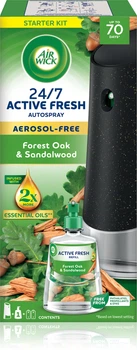 Автоматический освежитель воздуха Air Wick Active Fresh «Лесной дуб и сандаловое дерево» Forest Oak & Sandalwood 228 мл