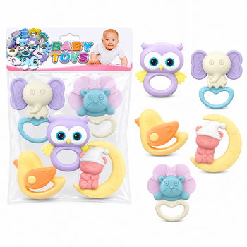Набор прорезывателей Baby Toys, 5 шт, развивающие игрушки для малышей