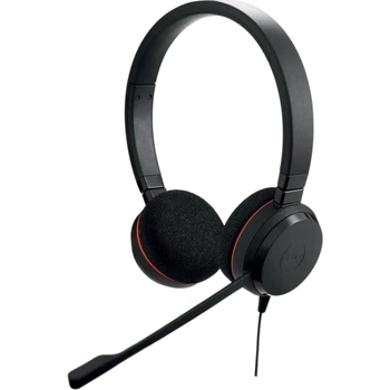 Наушники для VoIP телефонии и колл-центров с шумоподавлением Jabra Evolve 20 MS Stereo USB-C/A черные