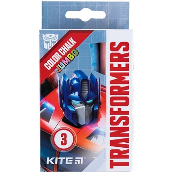 Мел цветной Jumbo, 3 цв. TF Kite TF24-077