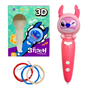 3D ручка Стич (Розовый), для создания 3D рисунков и моделей MIC 3Dpen