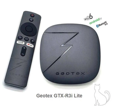 Geotex GTX-R3i Lite | медіаплеєр UHD 4K Android TV Box, 2/16 Гб, Bluetooth 5.0, WiFi 6 | + в подарок Легкий старт на 30 дней 430+ каналов, 20000+ фильмов и сериалов