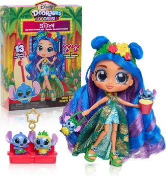 Колекційна лялька Disney Doorables ADOORBS Deluxe Stitch Superfan з аксесуарами (45811)