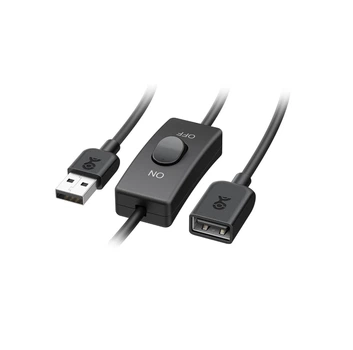 Кабель-удлинитель Cable Matters USB 2.0 с выключателем, 480Mbps, 3A, 0.9м, black