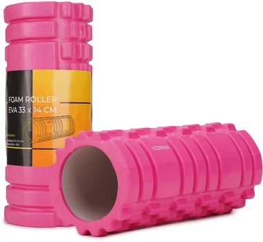 Массажный ролик Cornix EVA 33 x 14 см XR-0031 Pink
