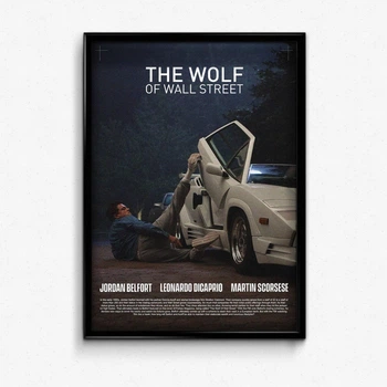 Постер в рамке the wolf of wall street lamba А4