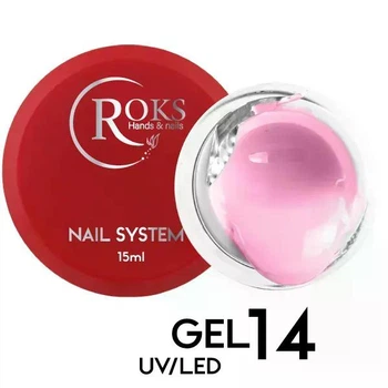 Builder Gel ROKS 15 мл №14 Яскраворожевий
