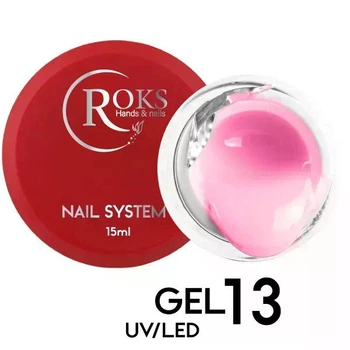 Builder Gel ROKS 15 мл №13 Темнорожевий