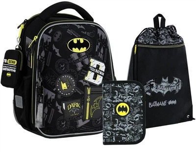 Шкільний набір 3 в 1 Kite Education DC Batman (рюкзак, пенал, сумка)