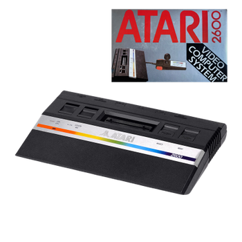 Консоль Atari 2600 Jr. Long Rainbow Black + Коробка Без Геймпада Б/У