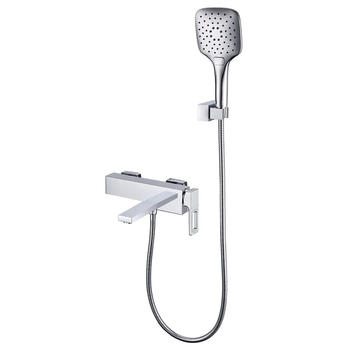 Смеситель для ванны с коротким изливом KOER KB-41009-01 (Цвет хром) (KR6017)