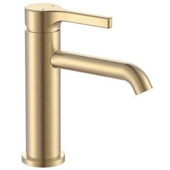 Смеситель для умывальника Zerix Rex-001-B Brushed Gold из нерж. стали (Цвет матовое золото) (ZX6116)
