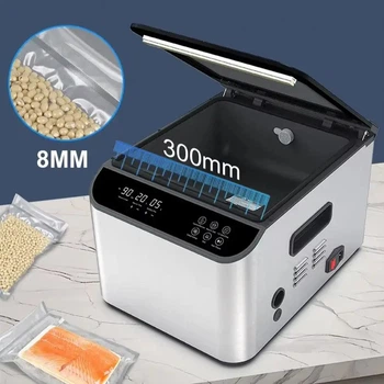 Камерный вакууматор ZK300A Professional Full Auto (400W, 0.1 МПа, шов 8мм) автоматический для ресторанов и производства