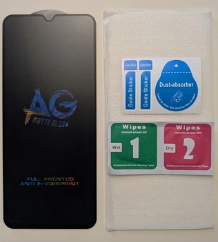 Матовое защитное стекло Glass Full Glue для Realme C53, C51, Note 50 черный