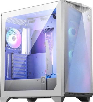 Корпус MSI MPG Gungnir 300R Airflow / без БП / Midi Tower / E-ATX / Glass / 4x120mm ARGB / Белый