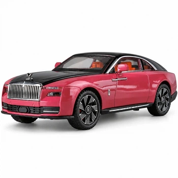 Колекційна модель Rolls-Royce Spectre масштаб 1:24 металева інерційна машинка зі світлом і звуком для дітей