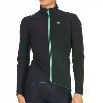 Велокуртка женская Giordana Fusion черный/мятный L