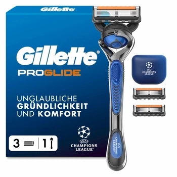 Станок для бритья мужской (Бритва) Gillette Proglide 3 кассеты и чехол