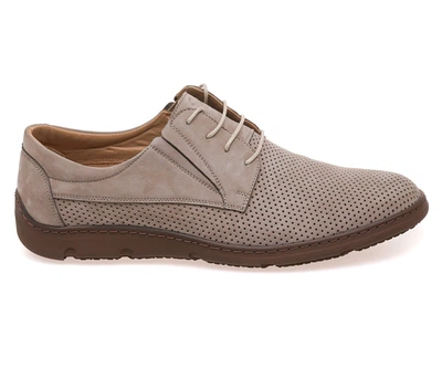 Туфлі комфорт чоловічі IKOS 578-2/BEIGE NUBUK 44 Бежевий