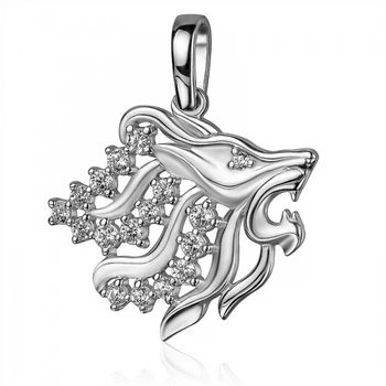 Серебряная подвеска Лазурит Знак зодиака Лев (3603-5р)