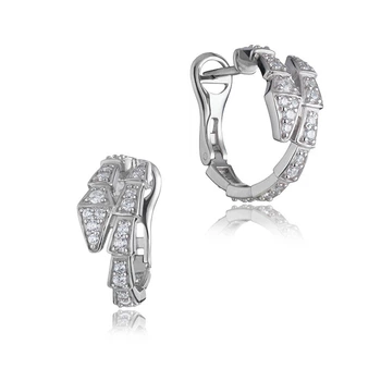 Сережки Лазурит Змеи кольца серебро стиль Bulgari (21186р)