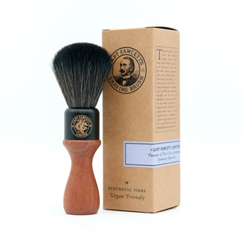 Помазок для гоління Captain Fawcett Wooden Handle Faux Brush (Дерев'яна ручка)