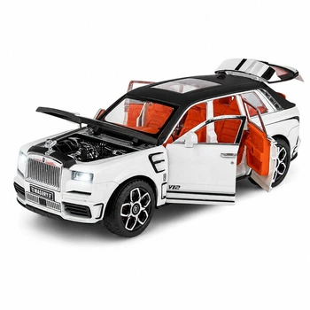 Машинка Rolls Royce Cullinan Mansory металева моделька іграшка 21 см Білий (6323694)