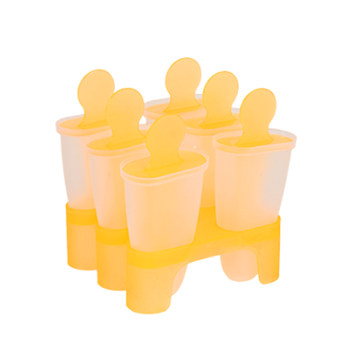 Формы для мороженого Stenson R21107 пластиковые 6 шт 10x9.5 см Yellow