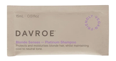 Тонуючий шампунь для світлого волосся DAVROE Blonde Senses Platinum Shampoo ,15 мл