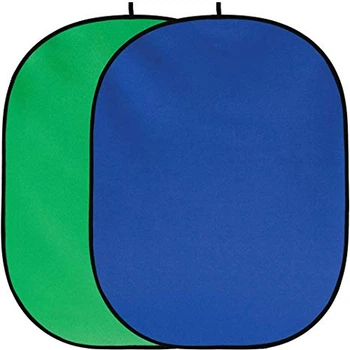 Фон в пружинной рамке Visico BP-028 2в1 Chroma Key (зелёный/синий) 150x200см