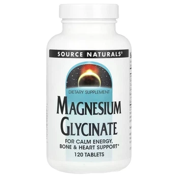 Мінерали Source Naturals Магній гліцинат Magnesium Glycinate 120 таблеток