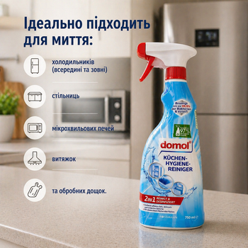 Спрей-пена для чистки кухонных поверхностей 750 мл Domol
