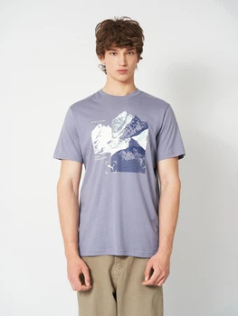 Футболка хлопковая длинная мужская Puma Graphics 69177965 XL Gray Sky с принтом (4069161737060)