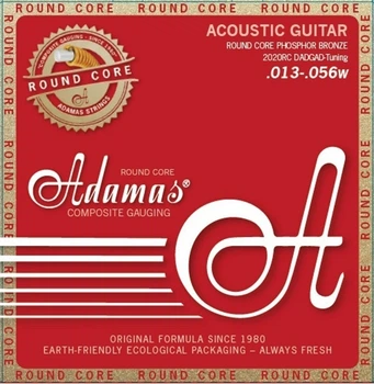 Струны для акустической гитары Adamas Round Core Phosphor Bronze 2020RC, 13-56w (DADGAD) (RG-664605)