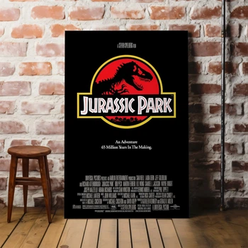 Інтер'єрна картина Парк Юрського періоду, Jurassic Park (1993), фантастика, Спілберг, культове кіно, 60×40 см (id7318)