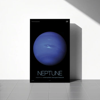 Інтер'єрна картина Нептун, Neptune, NASA, НАСА, космос, астрономія, 42×27 см (id7128)