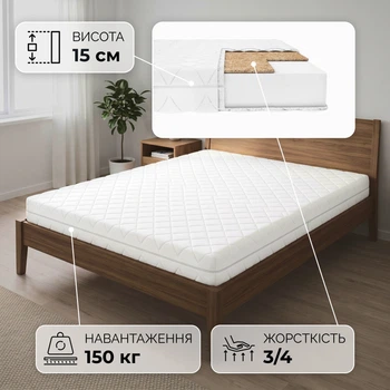 Матрас ортопедический Smart Mattresses Silver Cocos односпальный 80x190 см (259064-80190)