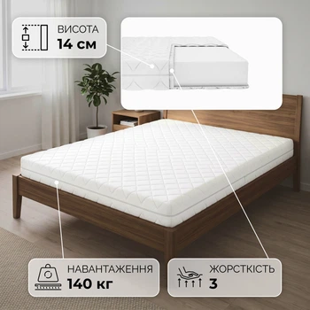 Матрац ортопедичний Smart Mattresses Silver New односпальний 70x190 см (255064-70190)