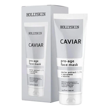 Маска для лица Hollyskin Caviar Pro-Age Face Mask для омоложения и разглаживания кожи 100 мл