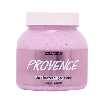 Сахарный скраб для тела Hollyskin Shea Butter Sugar Scrub Provence с лавандовыми нотами 300 мл