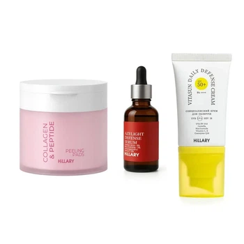 Набор Hillary Anti-Blemish & Oil Control Set with SPF50+ Protection против жирности, воспалений и пигментных пятен