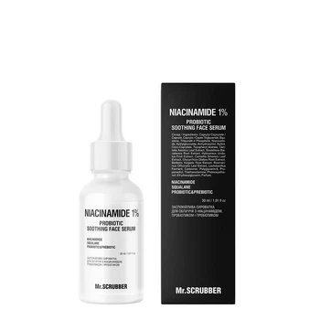 Успокаивающая сыворотка для лица Mr.SCRUBBER Niacinamide 1% Probiotic Soothing Face Serum для устранения раздражений и покраснений 30 мл