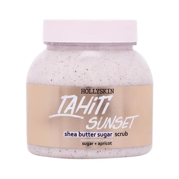 Сахарный скраб для тела Hollyskin Shea Butter Sugar Scrub Tahiti Sunset с цветочно-фруктовым ароматом 300 мл