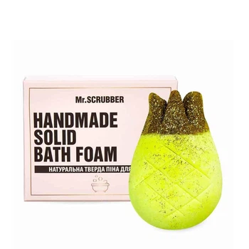 Твердая пена для ванны Mr.SCRUBBER Handmade Solid Bath Foam Ананас со свежим ароматом сочного ананаса 150 г