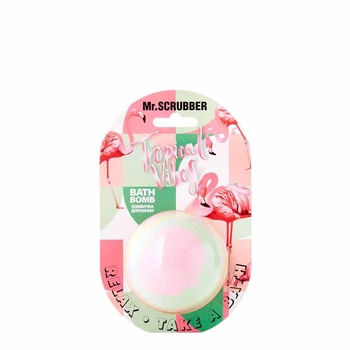 Бомбочка для ванны Mr.SCRUBBER Bath Bomb Tropical Vibes с тропическим ароматом для очищения кожи и снятия усталости 200 г