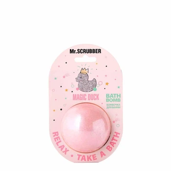 Бомбочка для ванны Mr.SCRUBBER Bath Bomb Magic Duck для очищения кожи и снятия усталости 200 г