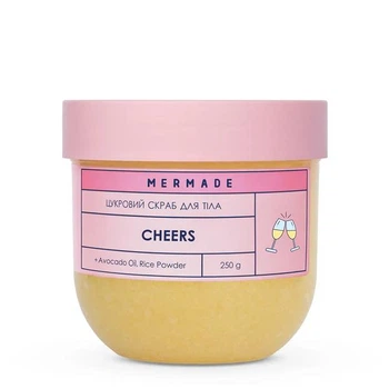 Сахарный скраб для тела Mermade Cheers с ароматом игристого с фруктовыми нотками 250 г