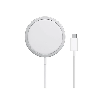 Магнитная беспроводная зарядка для айфон MagSafe 15W Type C Зарядное устройство для Apple iPhone 17 16 15 14 13 12 11 Х 8 AirPods 4 3 2 Foxconn BZU3MSC/W White